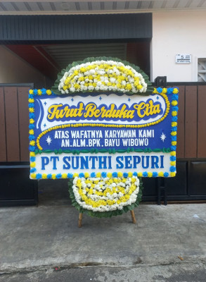 Papan Bunga Duka di Semidang Lagan